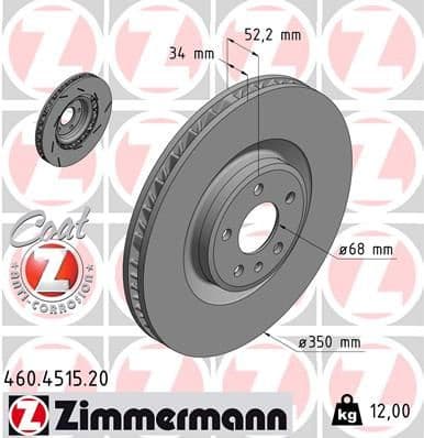 Brake Disc COAT Z 460.4515.20