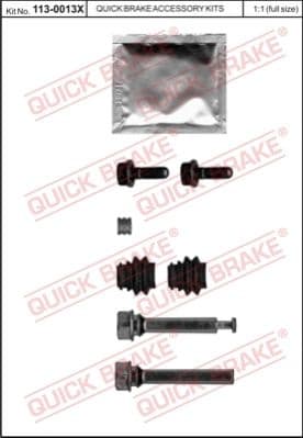 Guide Sleeve Kit, brake caliper 113-0013X