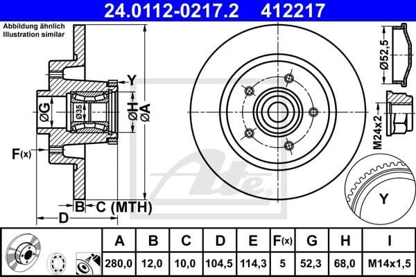 Brake Disc 24.0112-0217.2