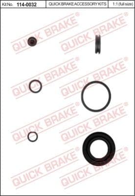 Repair Kit, brake caliper 114-0032