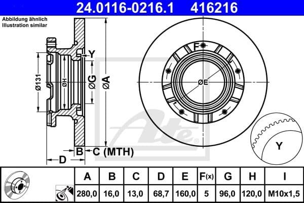 Brake Disc 24.0116-0216.1