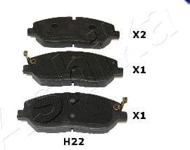 Brake Pad Set, disc brake 50-0H-H22