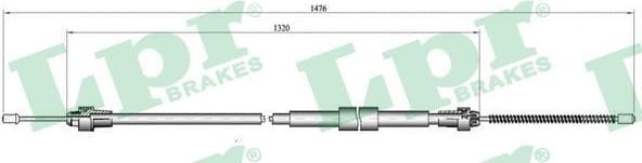 Cable Pull, parking brake C0137B