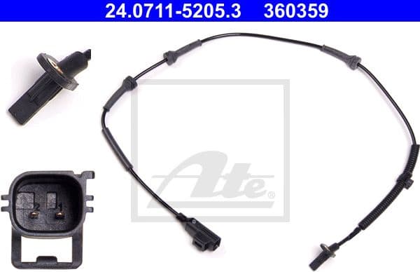 Sensor, wheel speed 24.0711-5205.3
