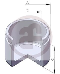 Piston, brake caliper D02575