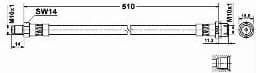 Brake hose rear DM21.161