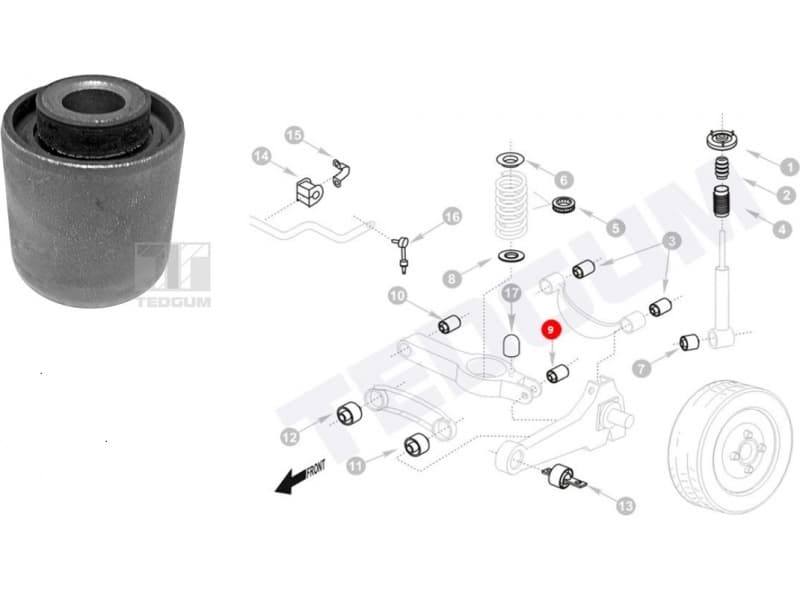 Silentblock rear axle 00224453 - image 2