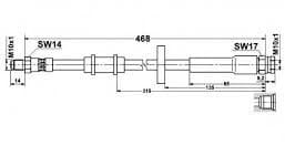 Brake hose front FA21.251