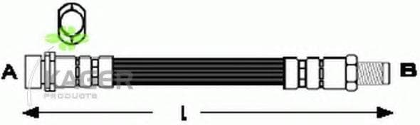 Brake hose rear FO21.106