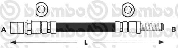 Brake hose rear FO21.126