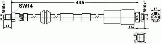 Brake hose front FO21.206