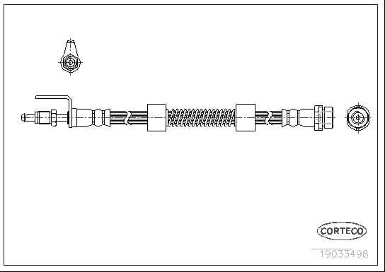 Brake hose front FO21.217