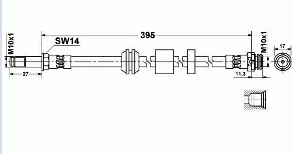 Brake hose front FO21.223