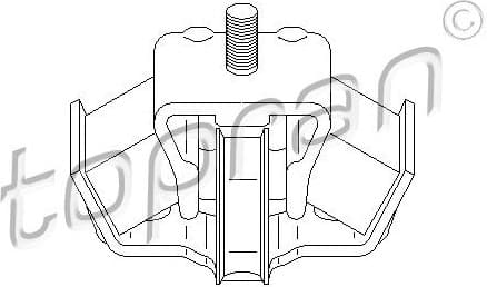 Mounting, manual transmission 400 036