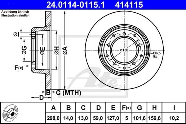 Brake Disc 24.0114-0115.1