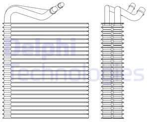 Evaporator, air conditioning TSP0525202