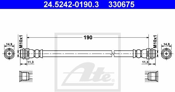 Brake Hose 24.5242-0190.3