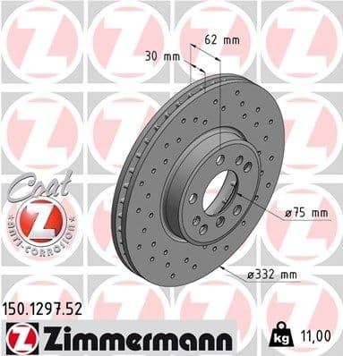 Brake Disc SPORT BRAKE DISC Z 150.1297.52