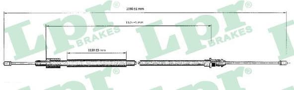 Cable Pull, parking brake C0120B