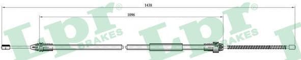 Cable Pull, parking brake C0684B