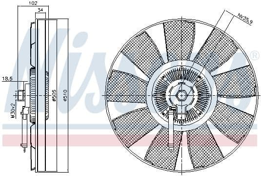 Clutch, radiator fan 86218