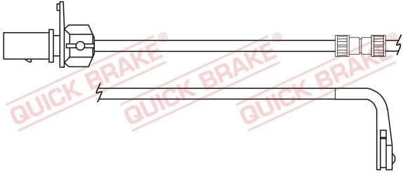 Brake pad wear indicator WS0391A