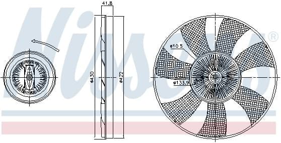 Clutch, radiator fan 86217