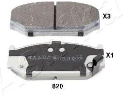Brake Pad Set, disc brake 50-08-820