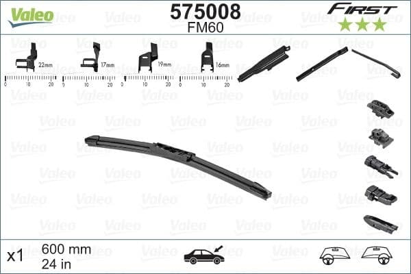 Wiper Blade FIRST MULTICONNECTION 575008