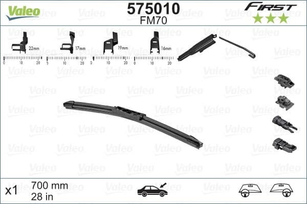 Wiper Blade FIRST MULTICONNECTION 575010