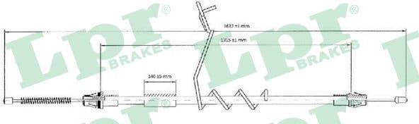 Cable Pull, parking brake C0294B