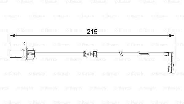 Warning Contact, brake pad wear 1 987 474 489
