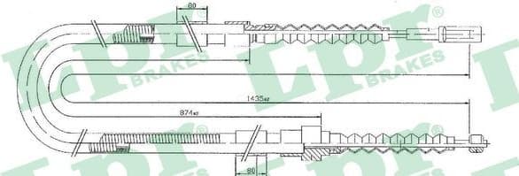 Cable Pull, parking brake C0031B