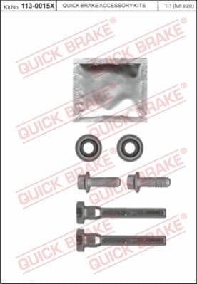 Guide Sleeve Kit, brake caliper 113-0015X
