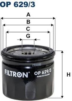 Oil Filter OP 629/3