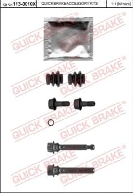 Guide Sleeve Kit, brake caliper 113-0010X