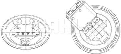 Resistor, interior blower BEHR *** PREMIUM LINE *** ABR 39 000P - image 2