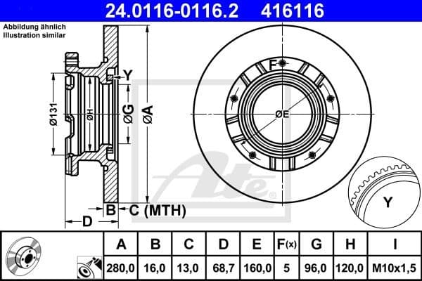 Brake Disc 24.0116-0116.2