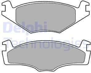 Brake Pad Set, disc brake LP421