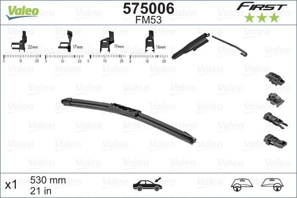 Wiper Blade FIRST MULTICONNECTION 575006