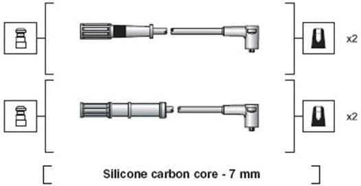 Ignition Cable Kit 941318111161 - image 2
