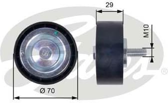 Deflection/Guide Pulley, V-ribbed belt DriveAlign™ T36396