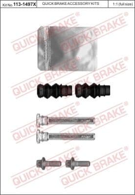 Guide Sleeve Kit, brake caliper 113-1497X