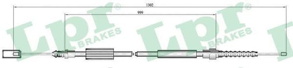 Cable Pull, parking brake C0695B