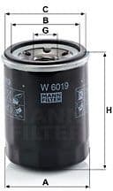 Oil Filter W 6019