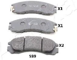 Brake Pad Set, disc brake 50-05-599