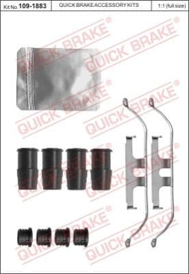 Accessory Kit, disc brake pad 109-1883