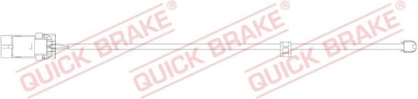 Warning Contact, brake pad wear WS 0316 A