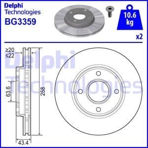 Brake Disc BG3359
