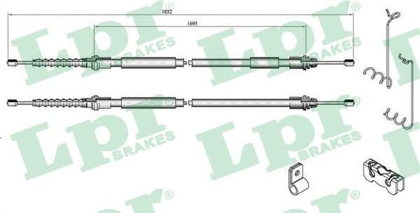 Cable Pull, parking brake C0285B